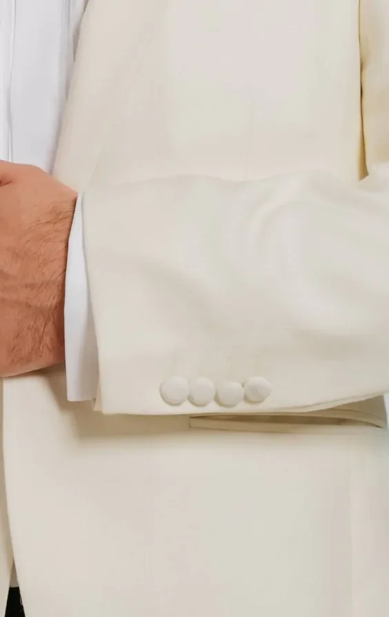 White Notch Lapel Tuxedo thumbnail 5