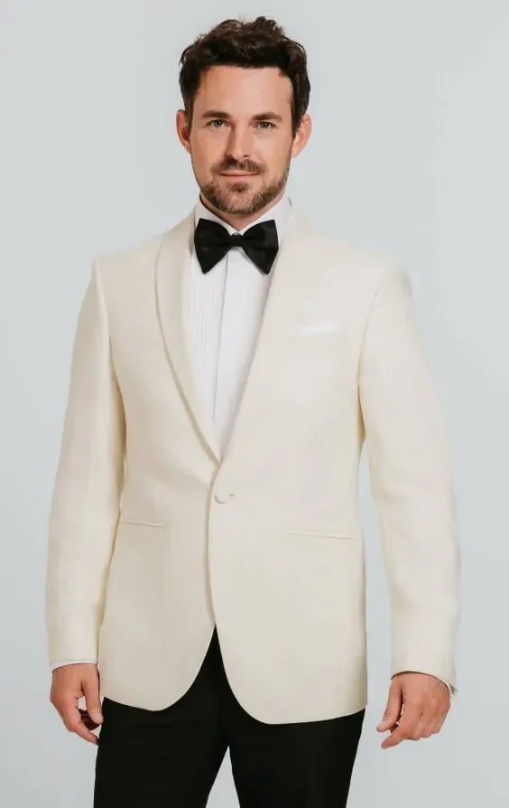 White Shawl Lapel Tuxedo thumbnail 2