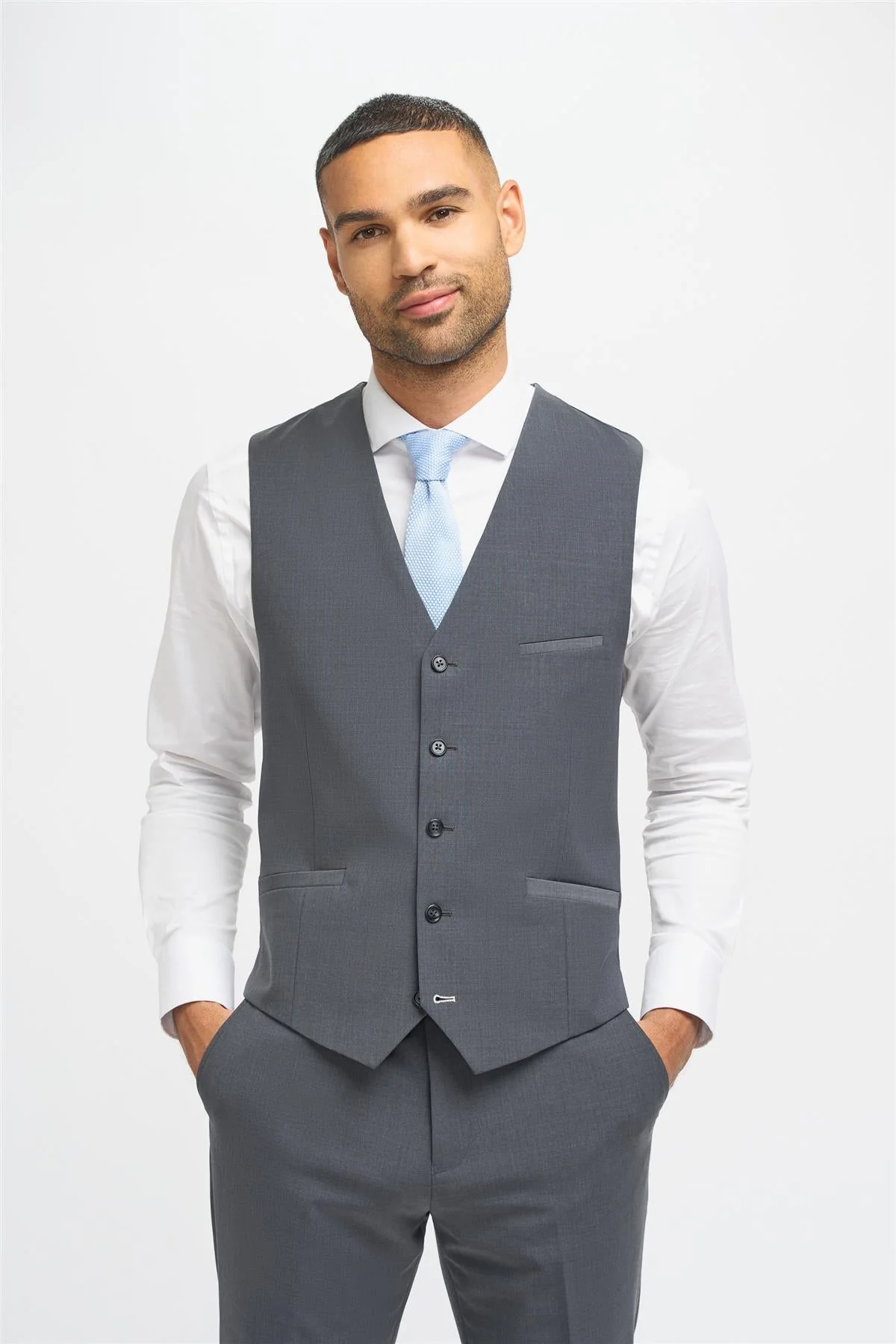 Bond Charcoal Waistcoat thumbnail 2