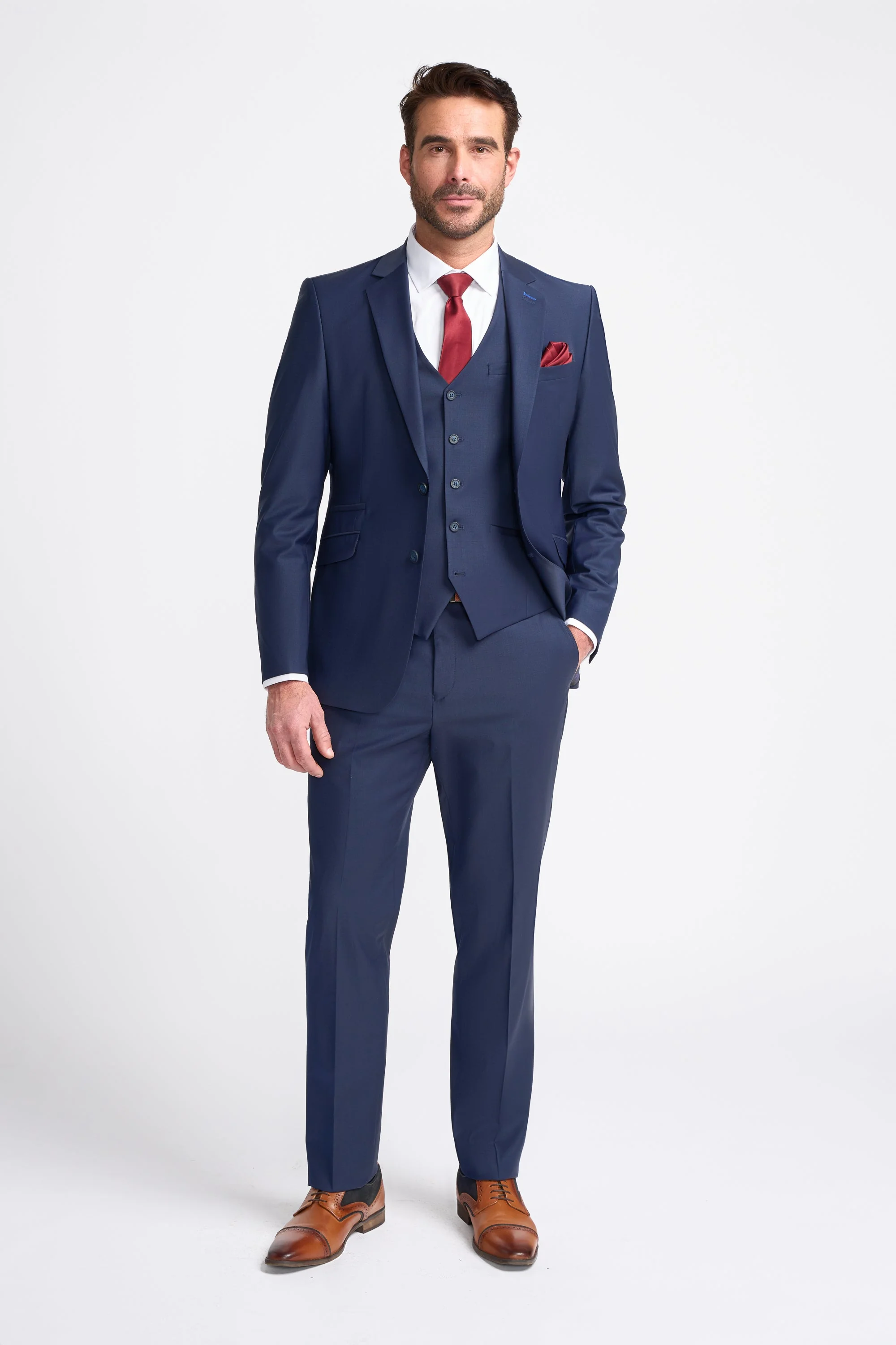 Bond Navy Three Piece Suit thumbnail 2
