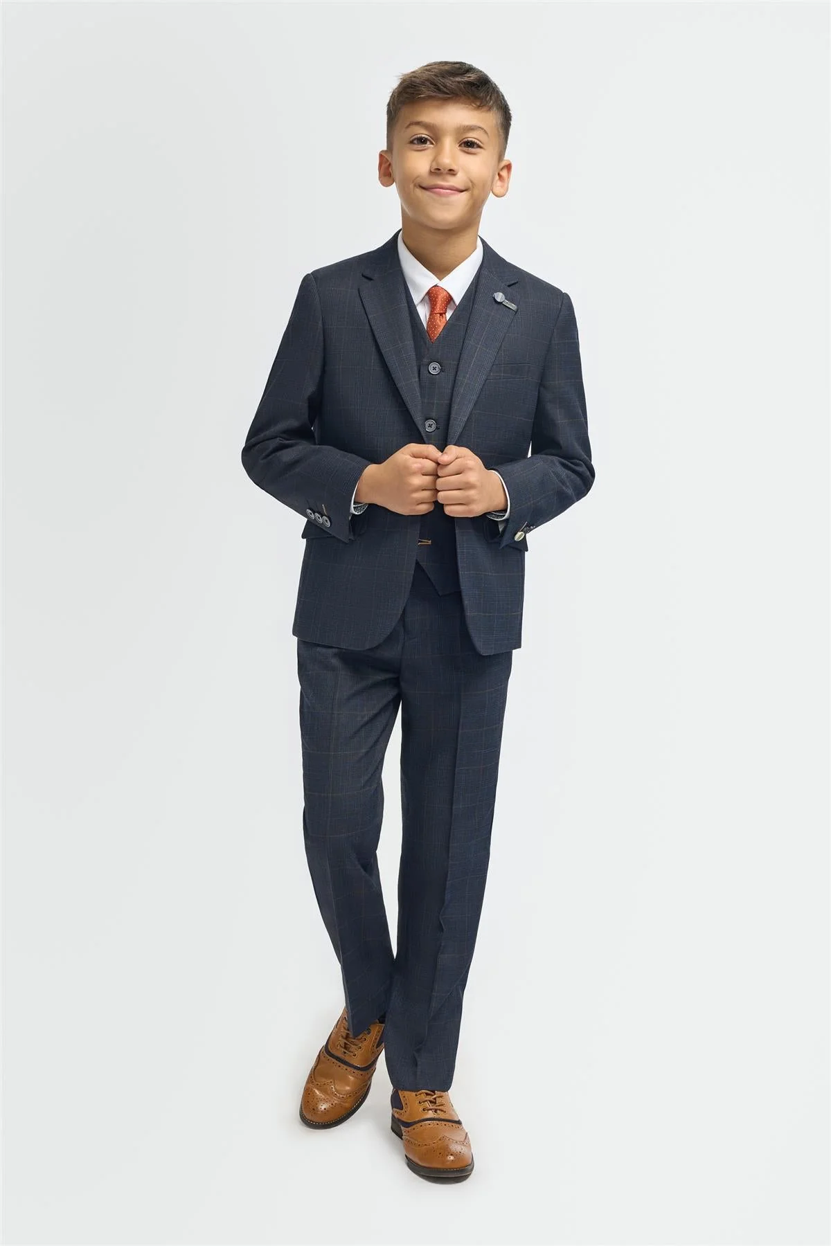 Boys Torino Navy Suit thumbnail 2