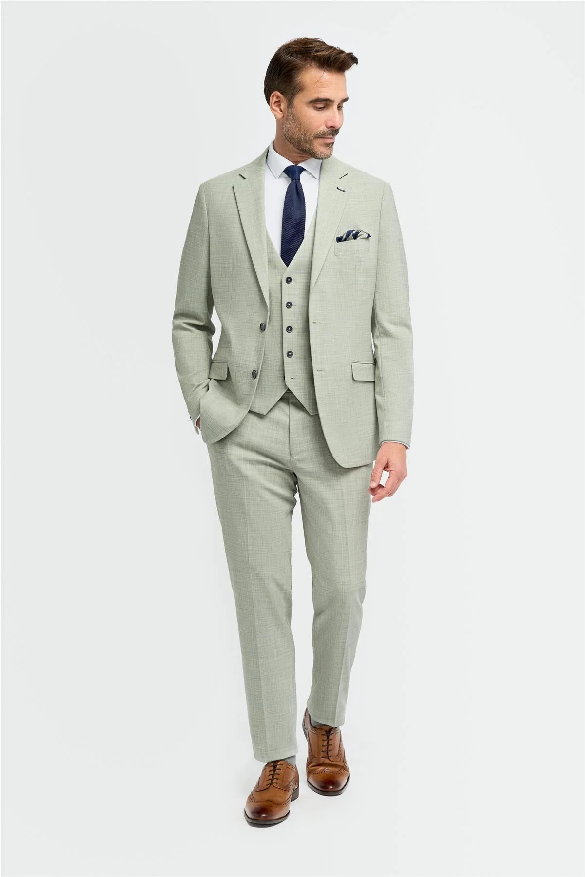 Camden Sage Three Piece Suit thumbnail 2