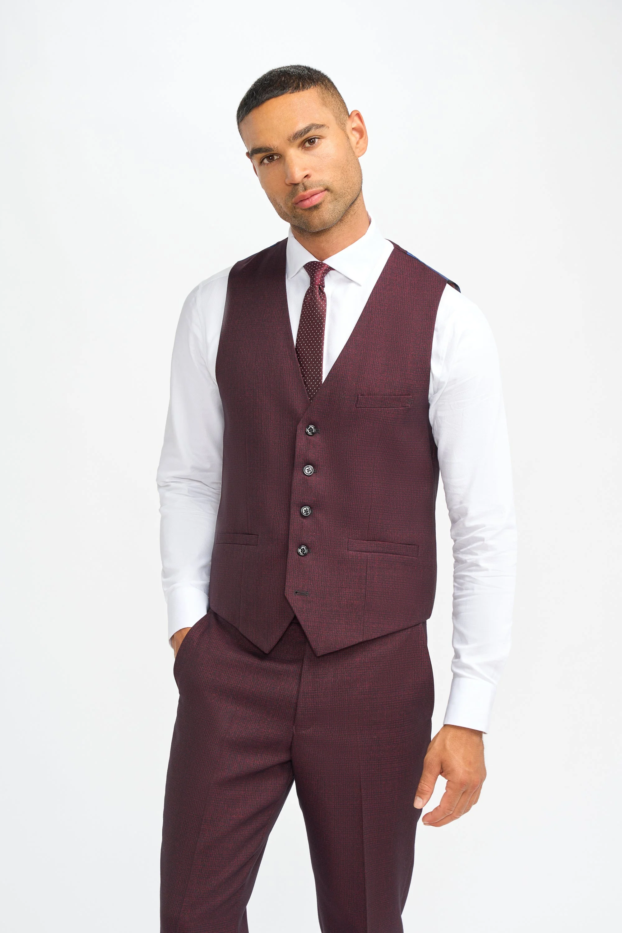 Caridi Wine Waistcoat thumbnail 2