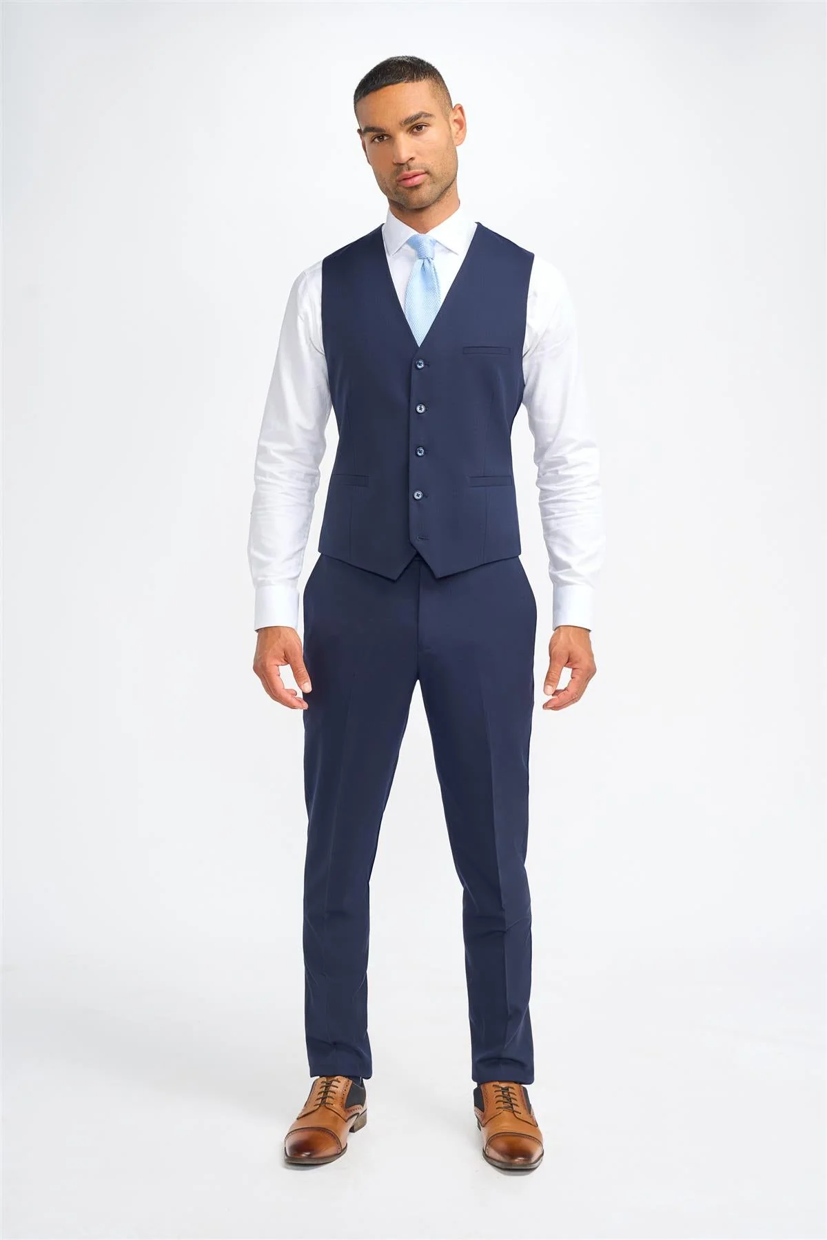 James Navy Waistcoat thumbnail 2