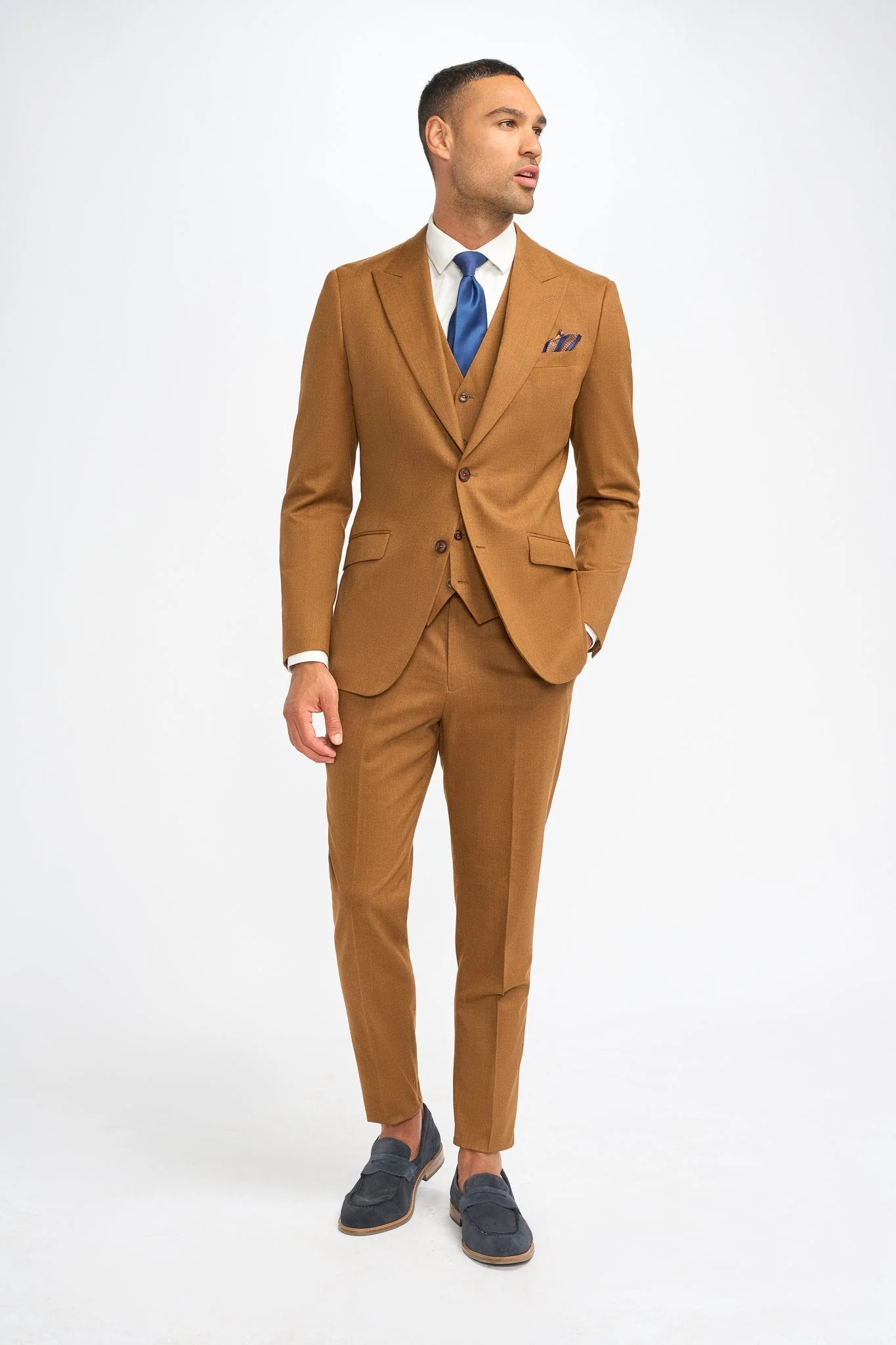 James Sierra Super 130s Wool Three Piece Suit thumbnail 2