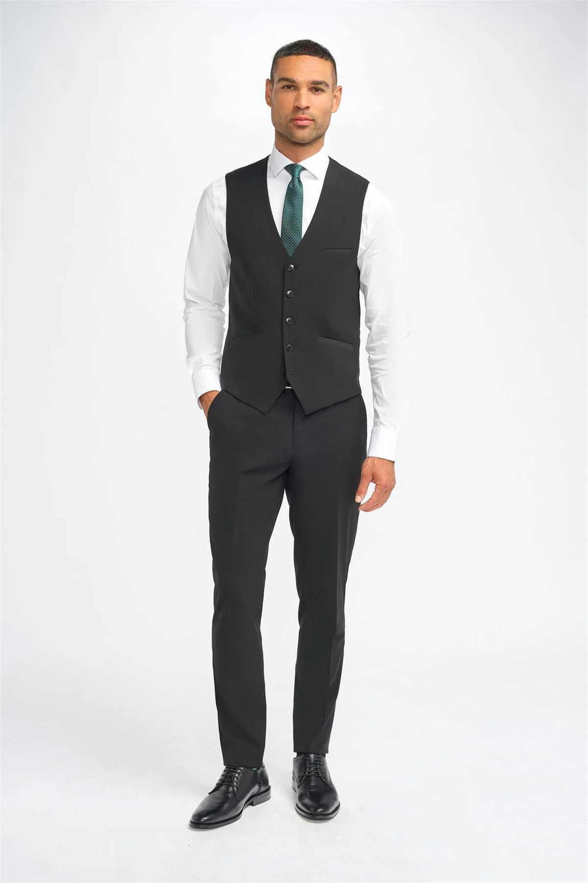 Malibu Black Waistcoat thumbnail 2