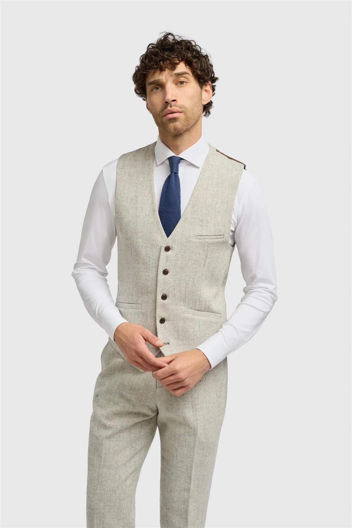 Thomas Pearl Grey Waistcoat thumbnail 2