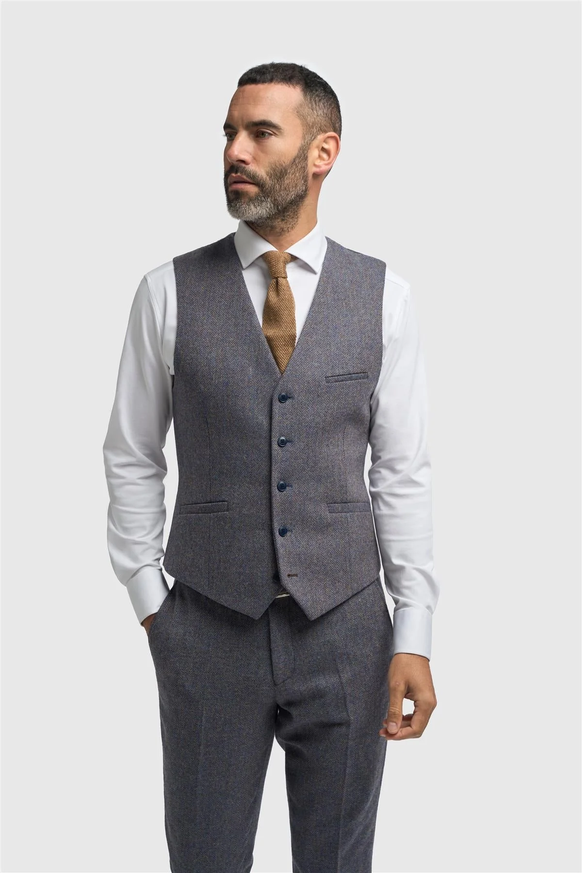 Thomas Savoy Tweed Waistcoat thumbnail 2