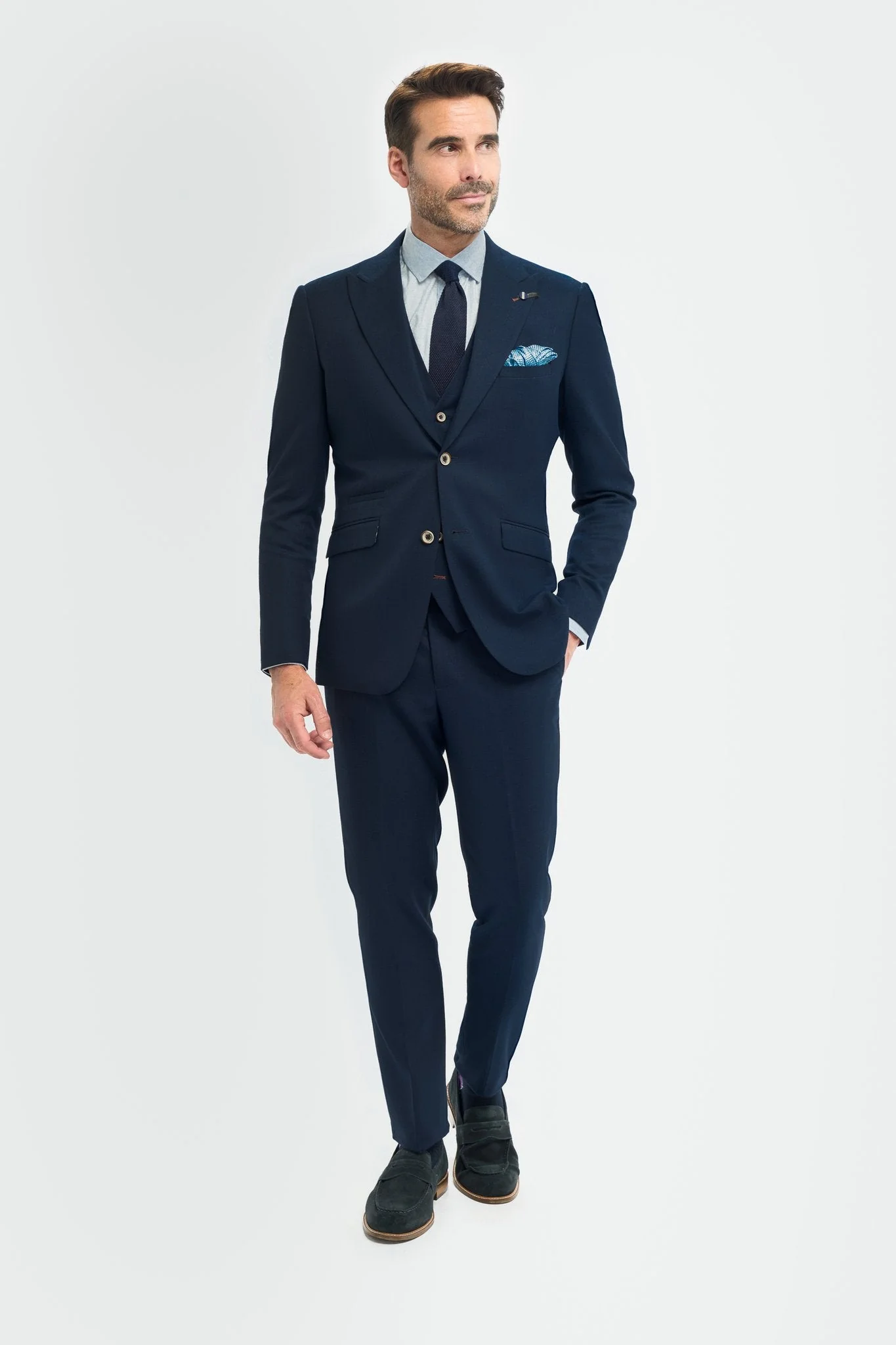 Tropez Navy Three Piece Suit thumbnail 2