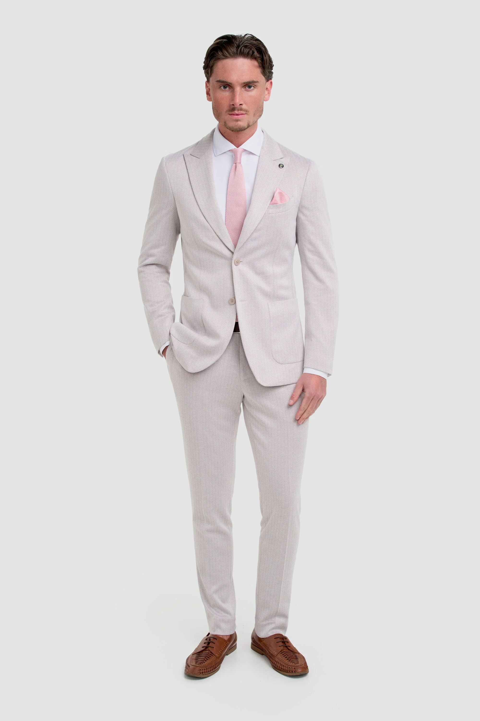 Vasco Beige Two Piece Suit thumbnail 2