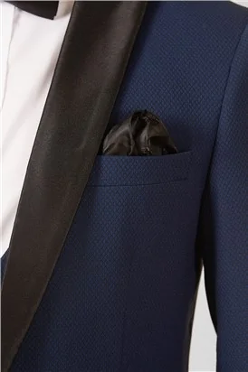 Marc Darcy Slim Fit Dalton Royal Blue Tuxedo Suit Jacket thumbnail 9