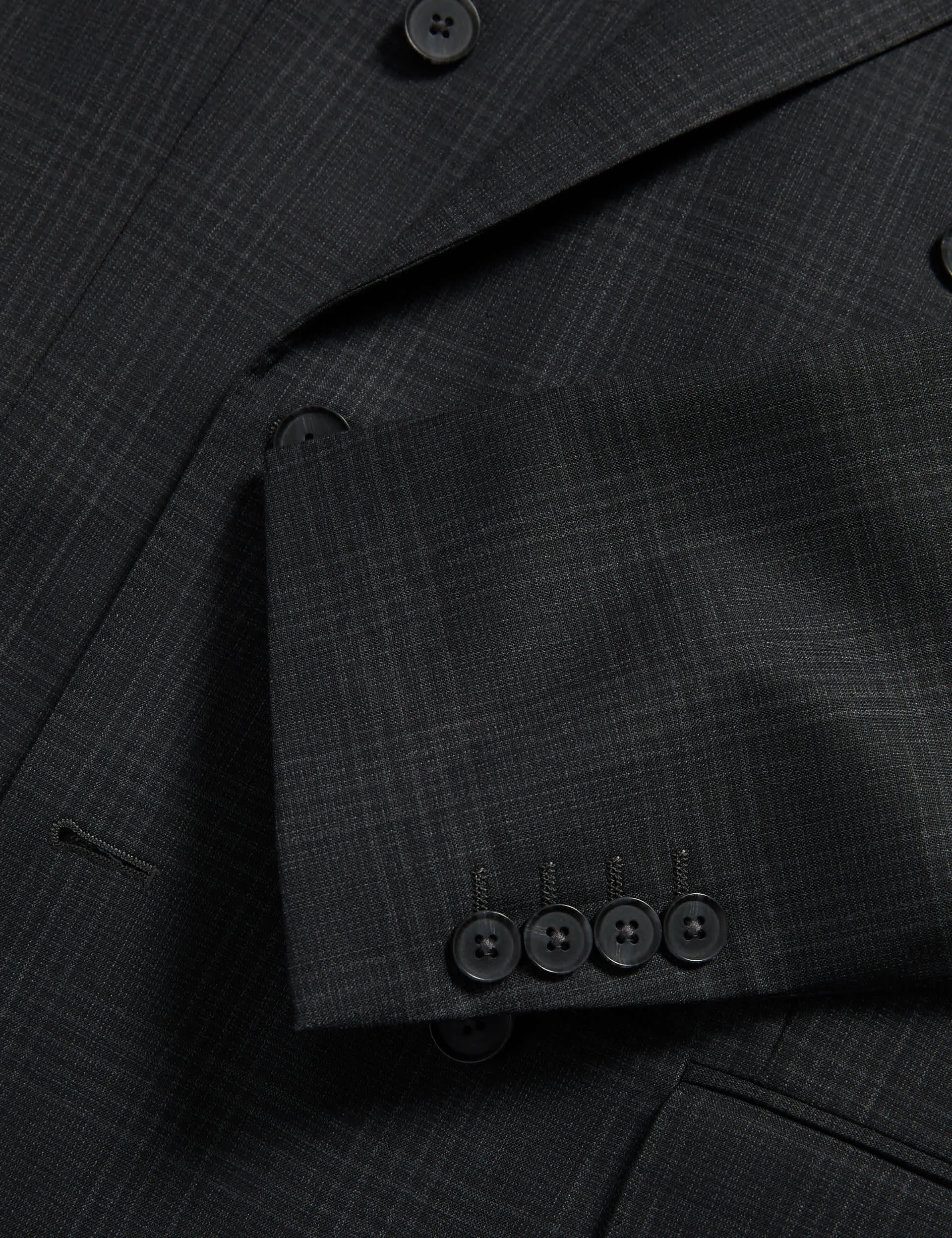 Pure Wool Double Breasted Check Jacket thumbnail 3