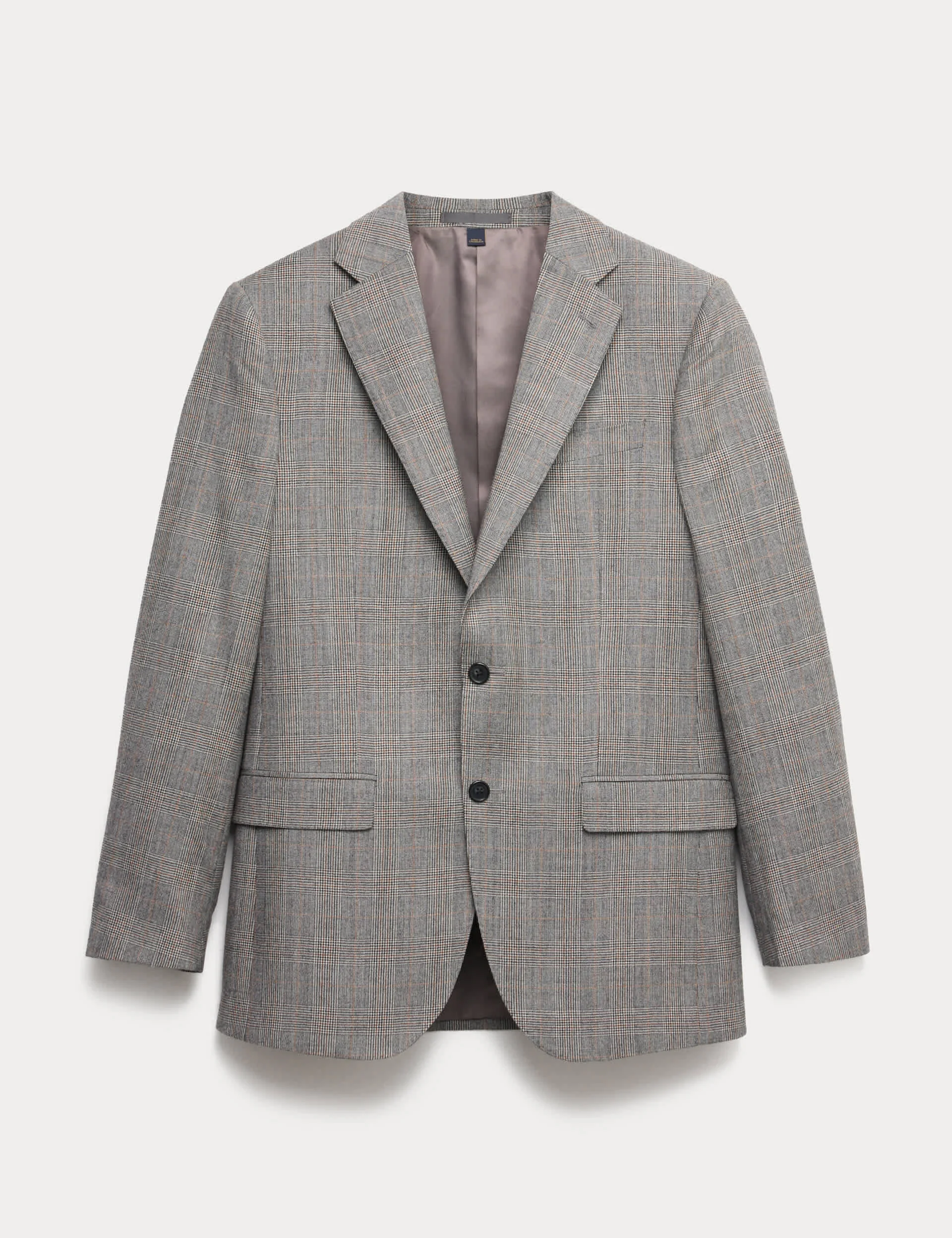 Regular Fit Pure Wool Check Suit Jacket thumbnail 2