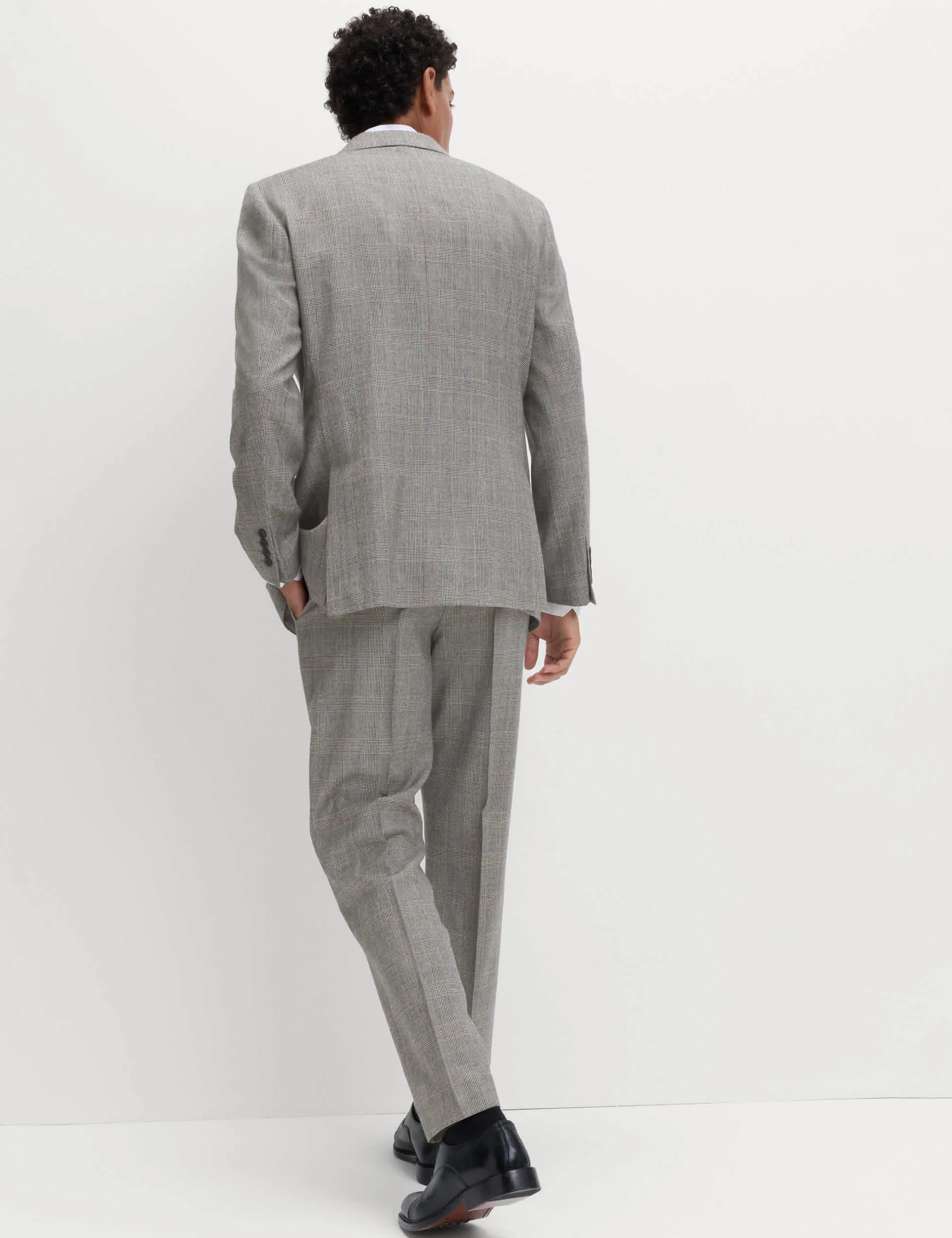 Regular Fit Pure Wool Check Suit Jacket thumbnail 6