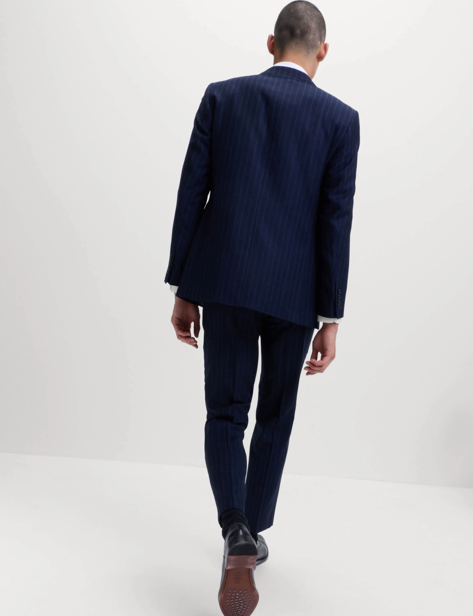 Regular Fit Pure Wool Pinstripe Suit Jacket thumbnail 6