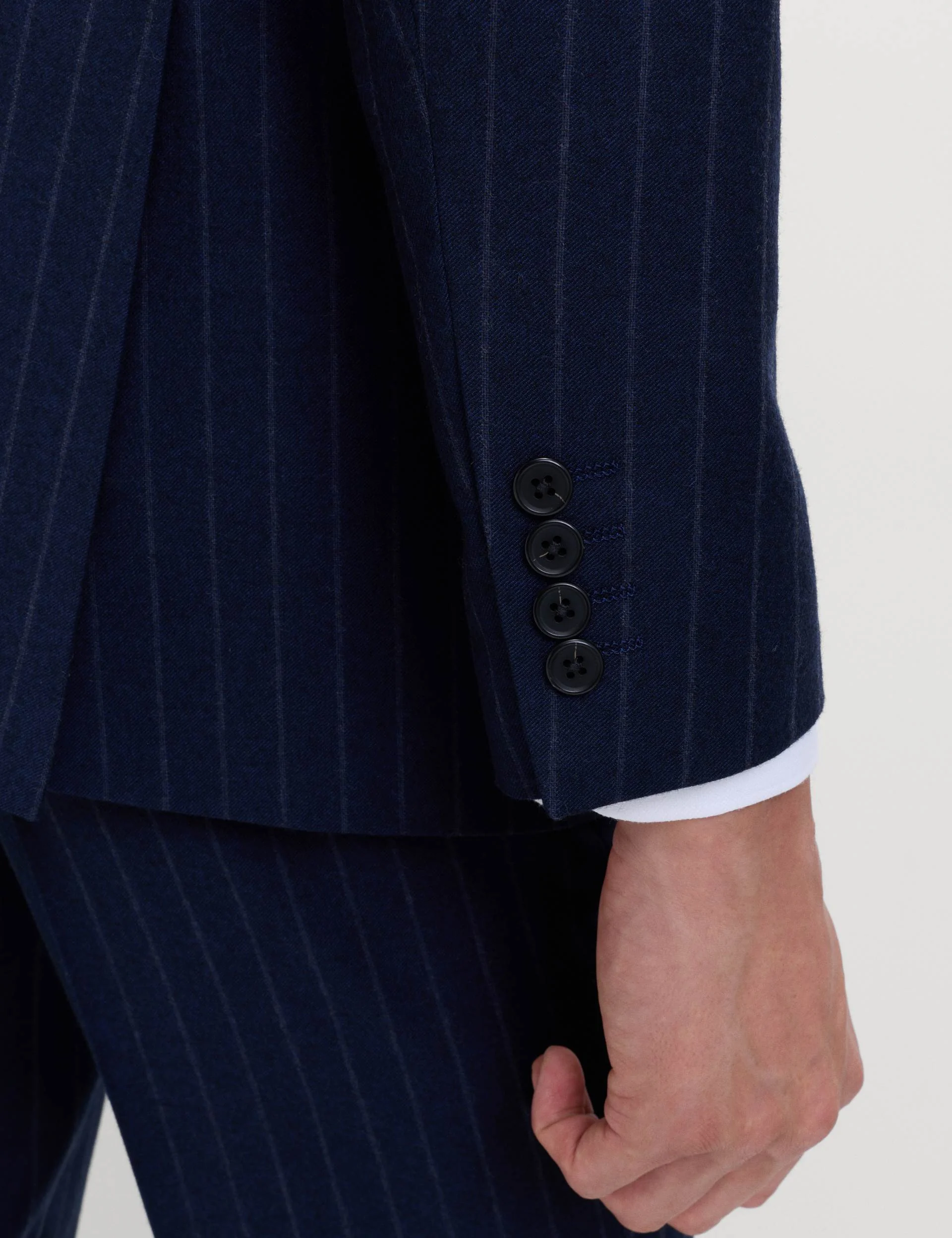 Regular Fit Pure Wool Pinstripe Suit Jacket thumbnail 8