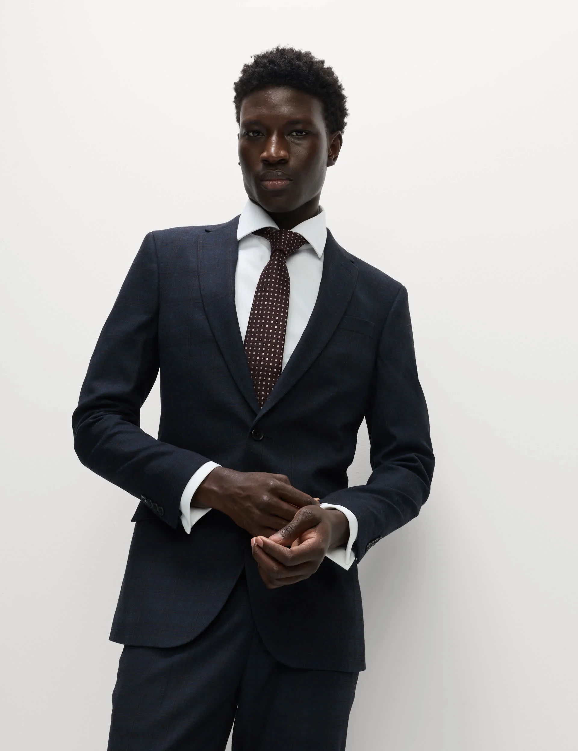 Skinny Fit Check Suit Jacket thumbnail 3