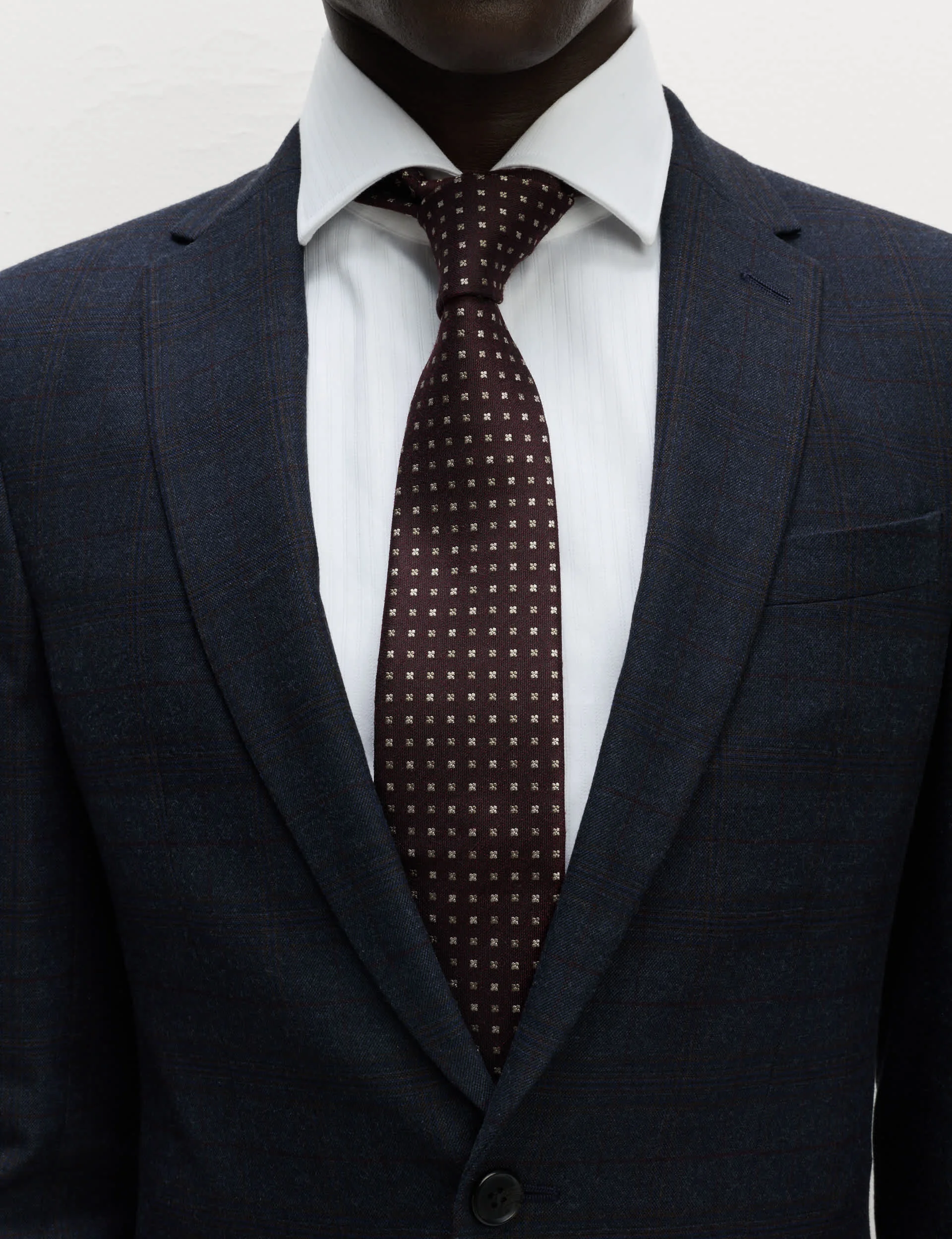 Skinny Fit Check Suit Jacket thumbnail 7