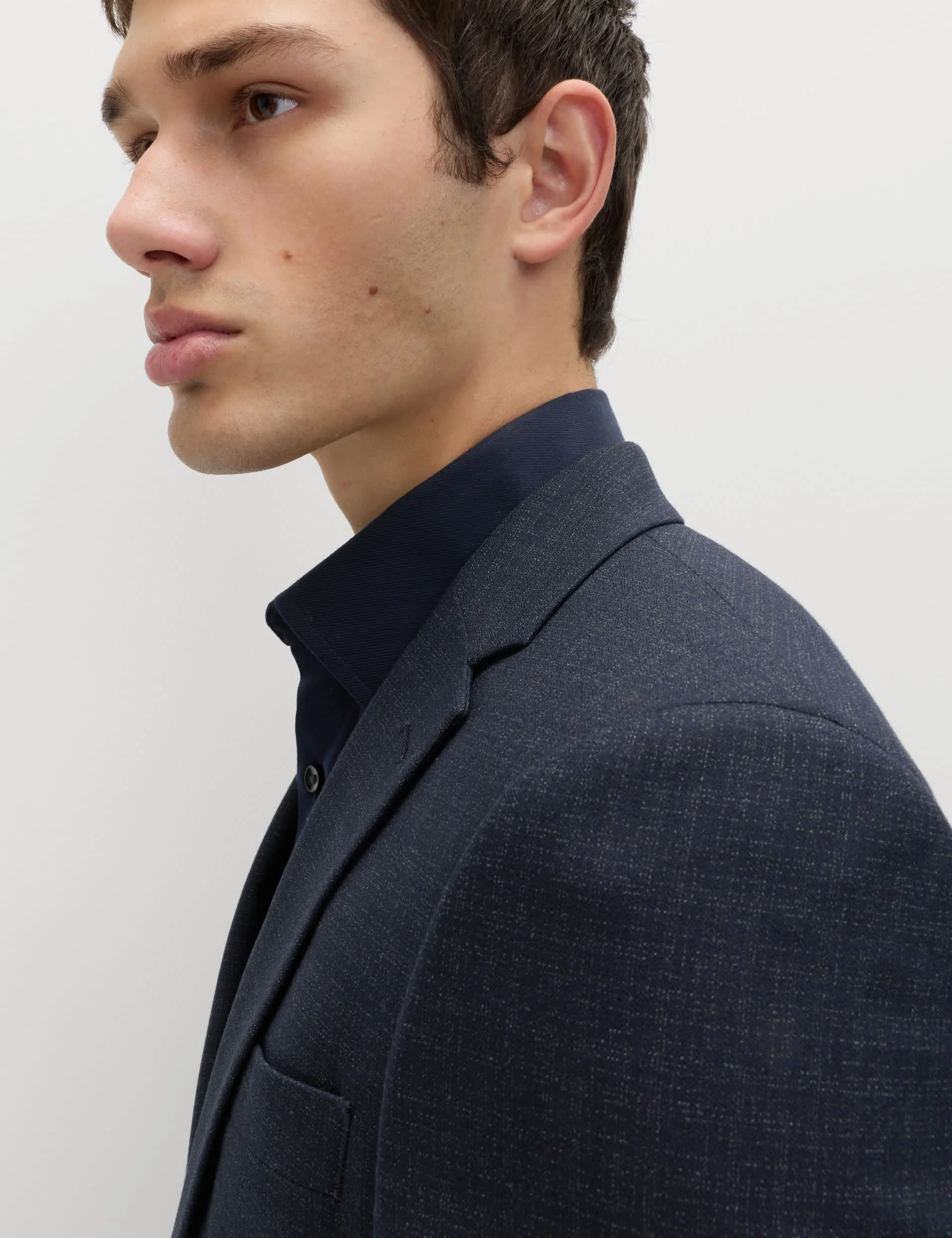 Skinny Fit Textured Stretch Suit Jacket thumbnail 4