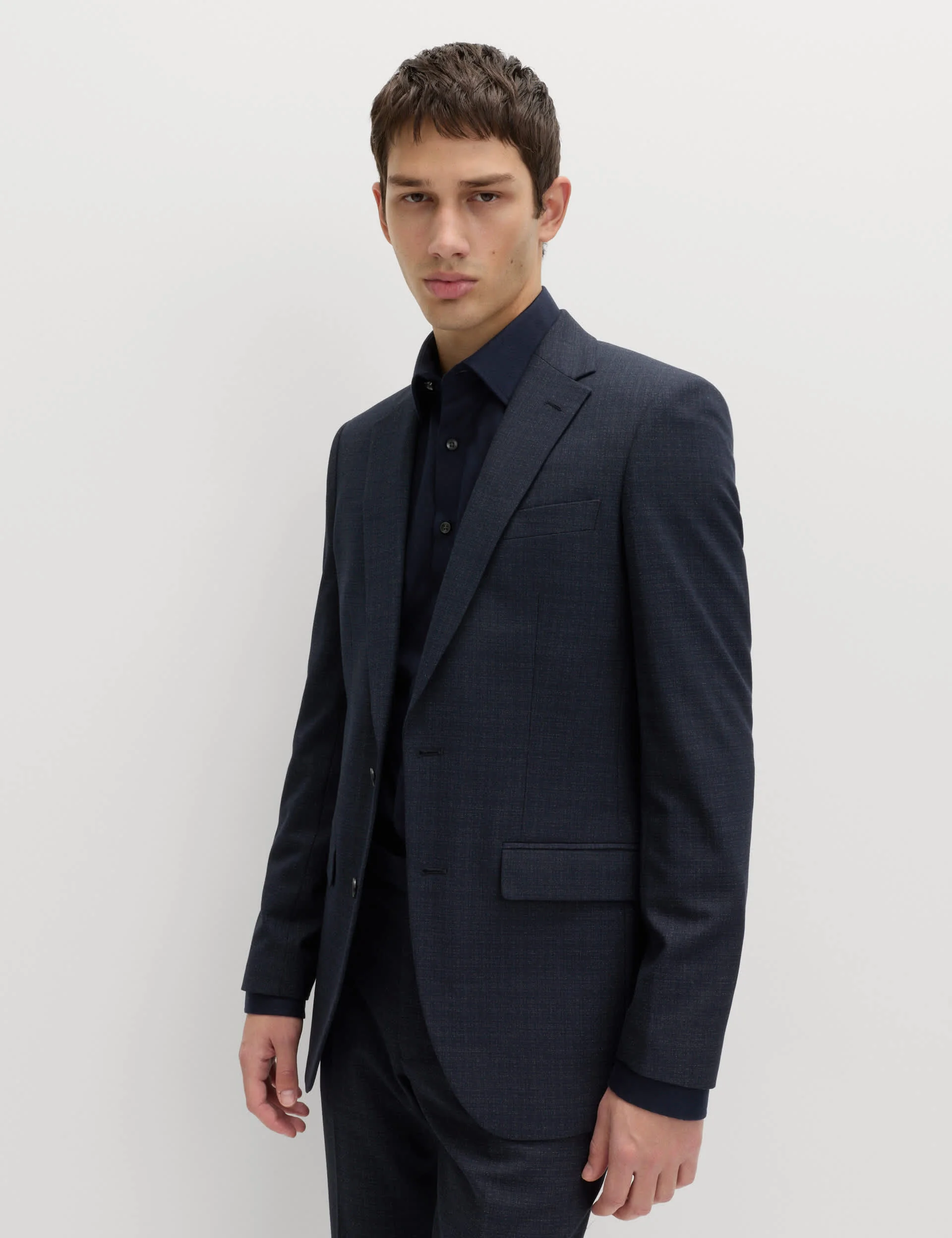 Skinny Fit Textured Stretch Suit Jacket thumbnail 10