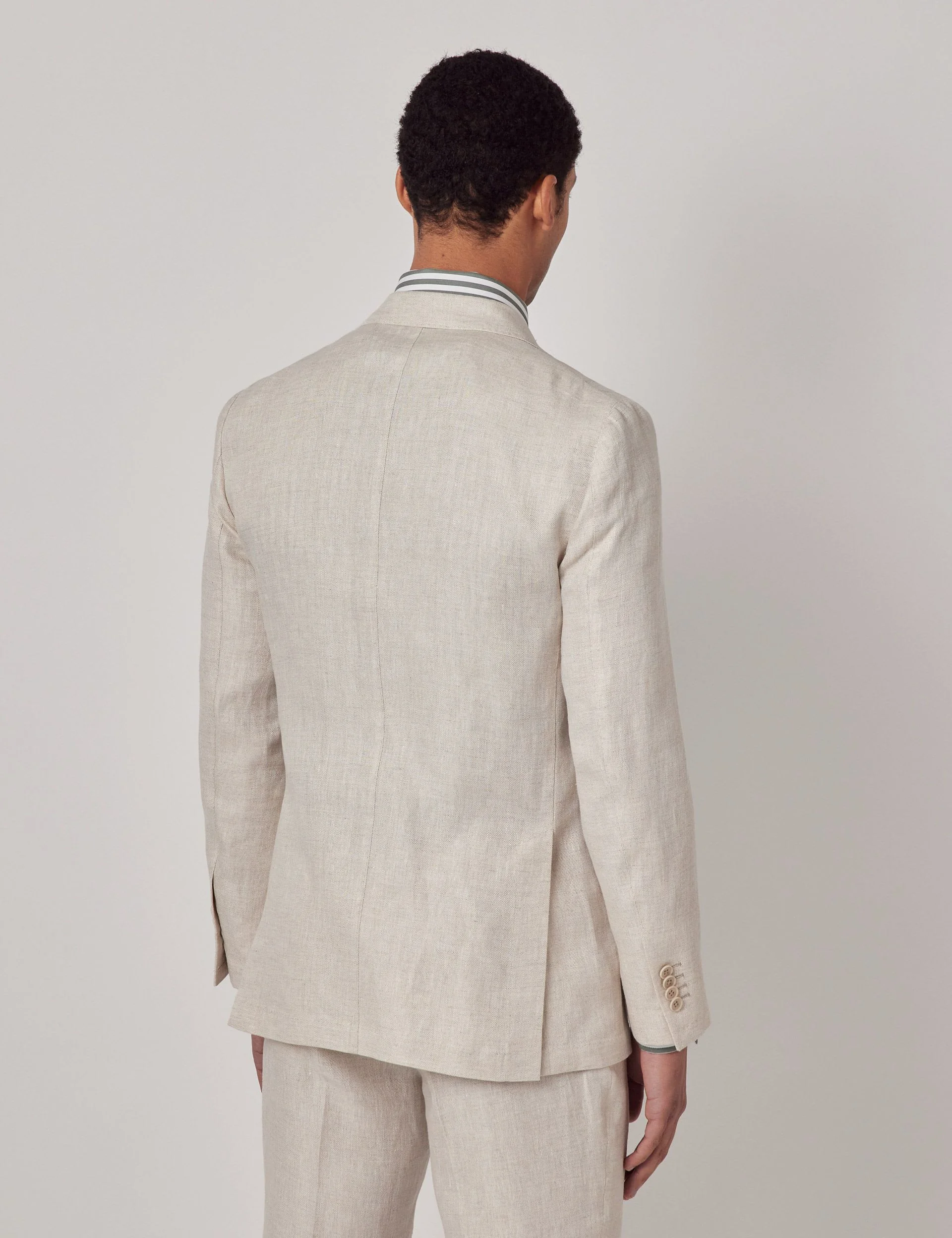 Slim Fit Pure Linen Suit Jacket thumbnail 3