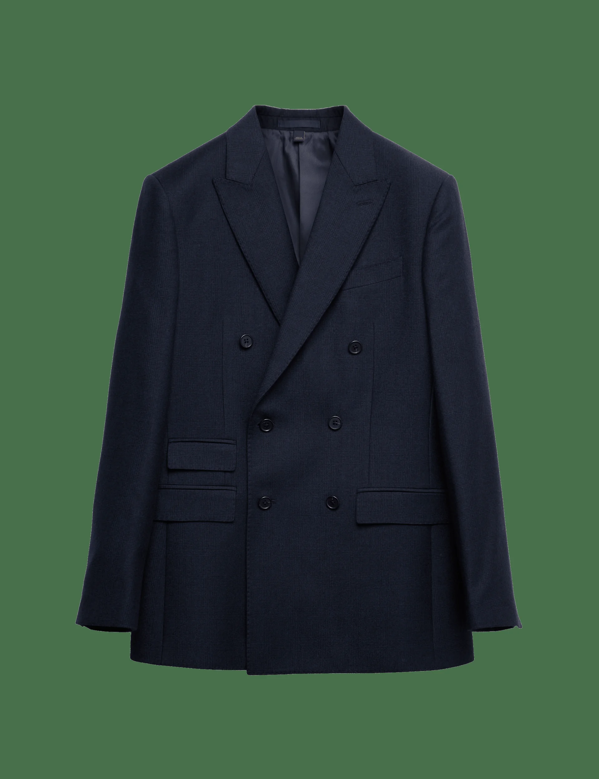 Slim Fit Pure Wool Checked Suit Jacket thumbnail 3