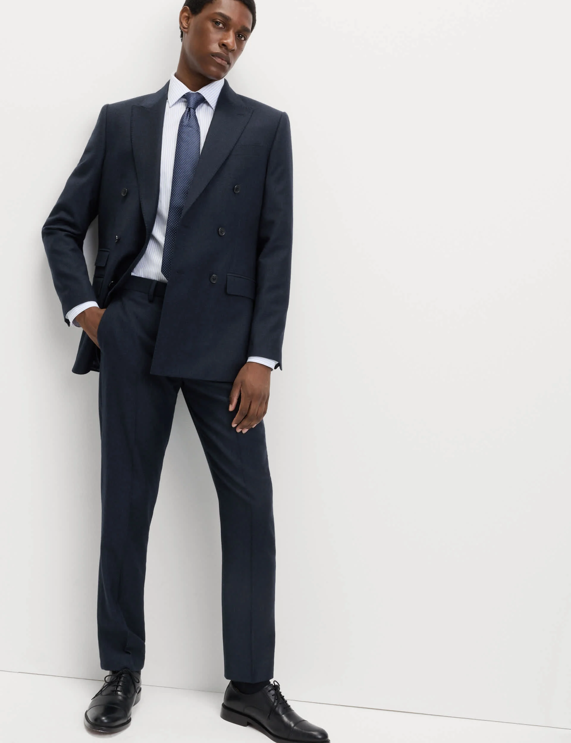 Slim Fit Pure Wool Checked Suit Jacket thumbnail 8