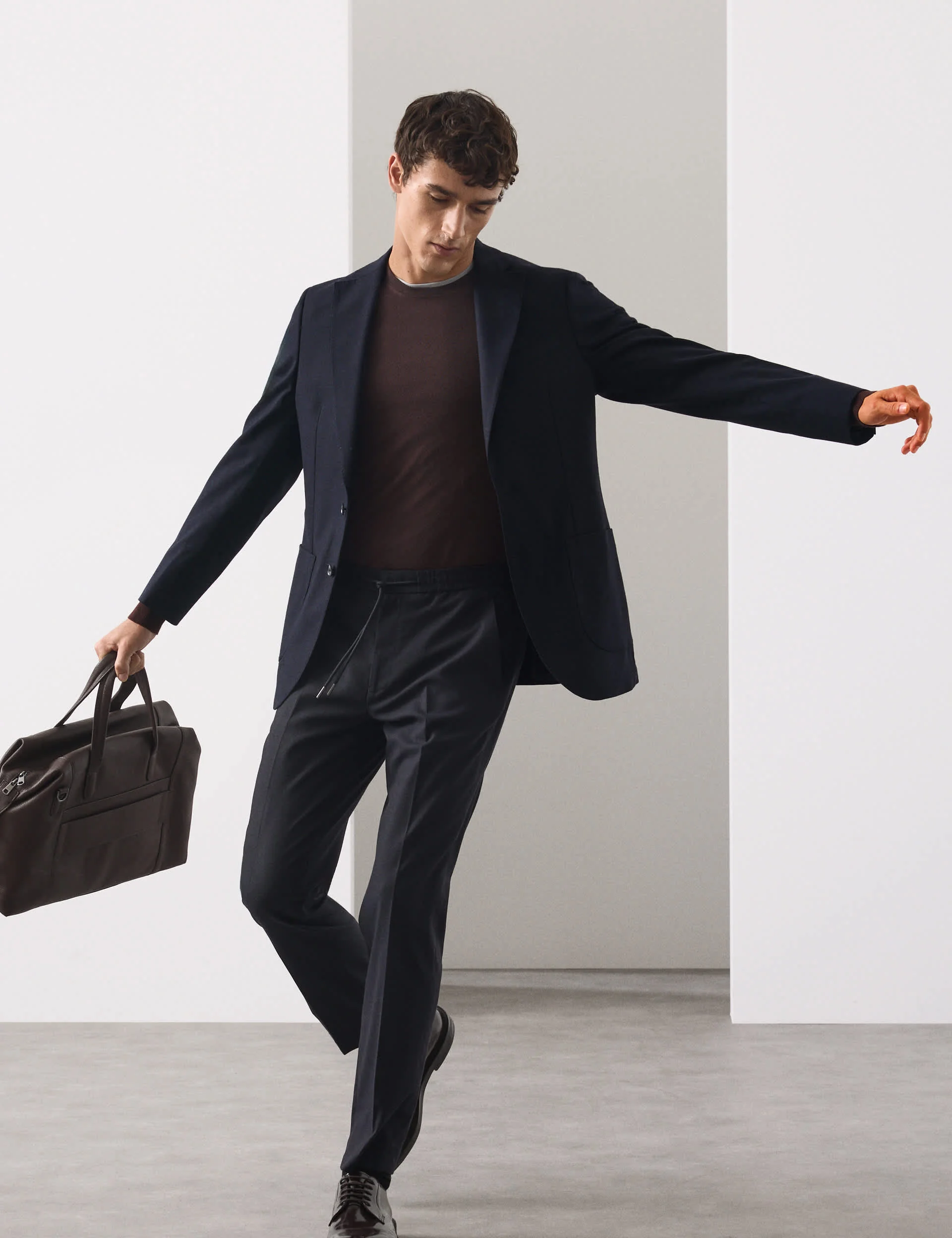 Tailored Fit Italian Wool Blend Performance Jacket thumbnail 9