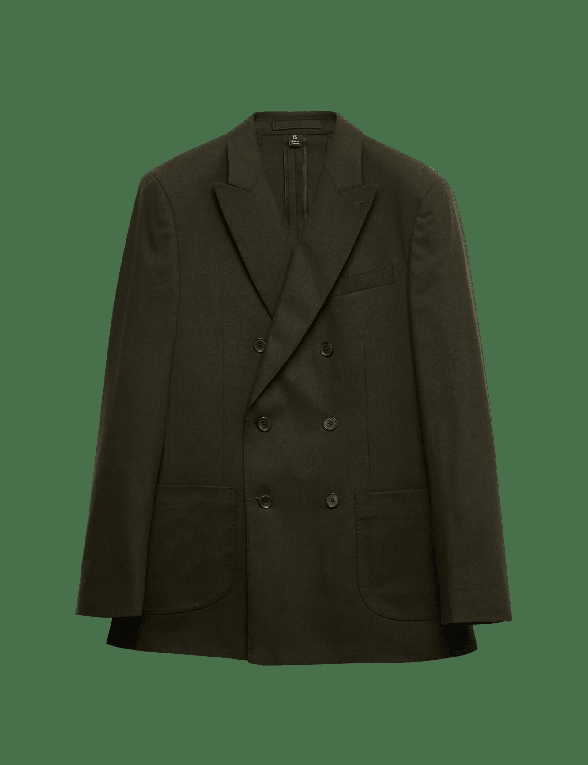 Tailored Fit Italian Wool Blend Performance Suit Jacket thumbnail 2