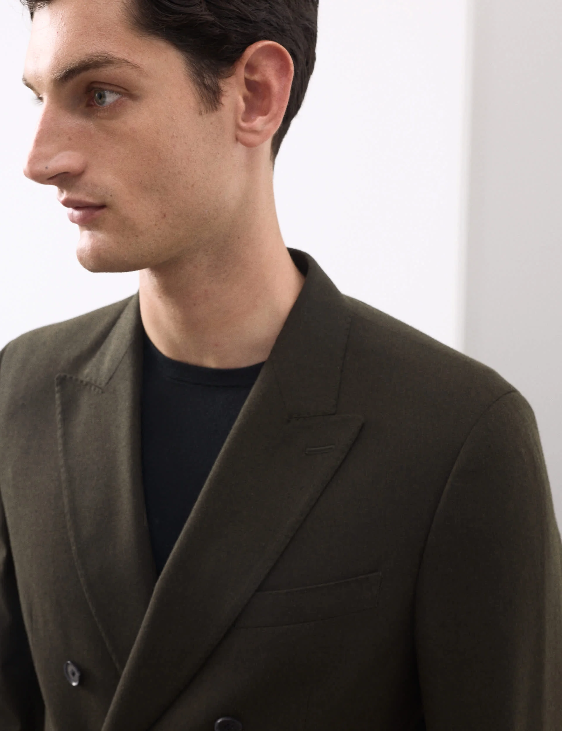 Tailored Fit Italian Wool Blend Performance Suit Jacket thumbnail 5