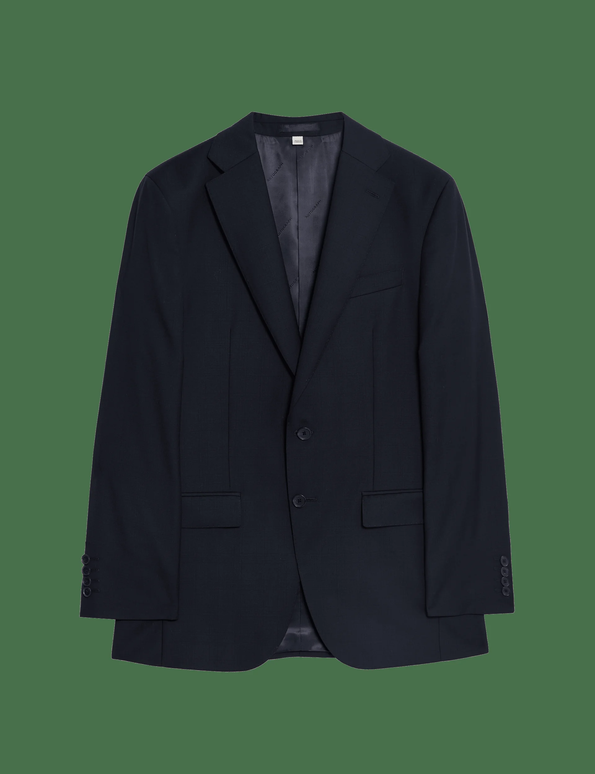 Tailored Fit Pure Wool Check Suit Jacket thumbnail 4