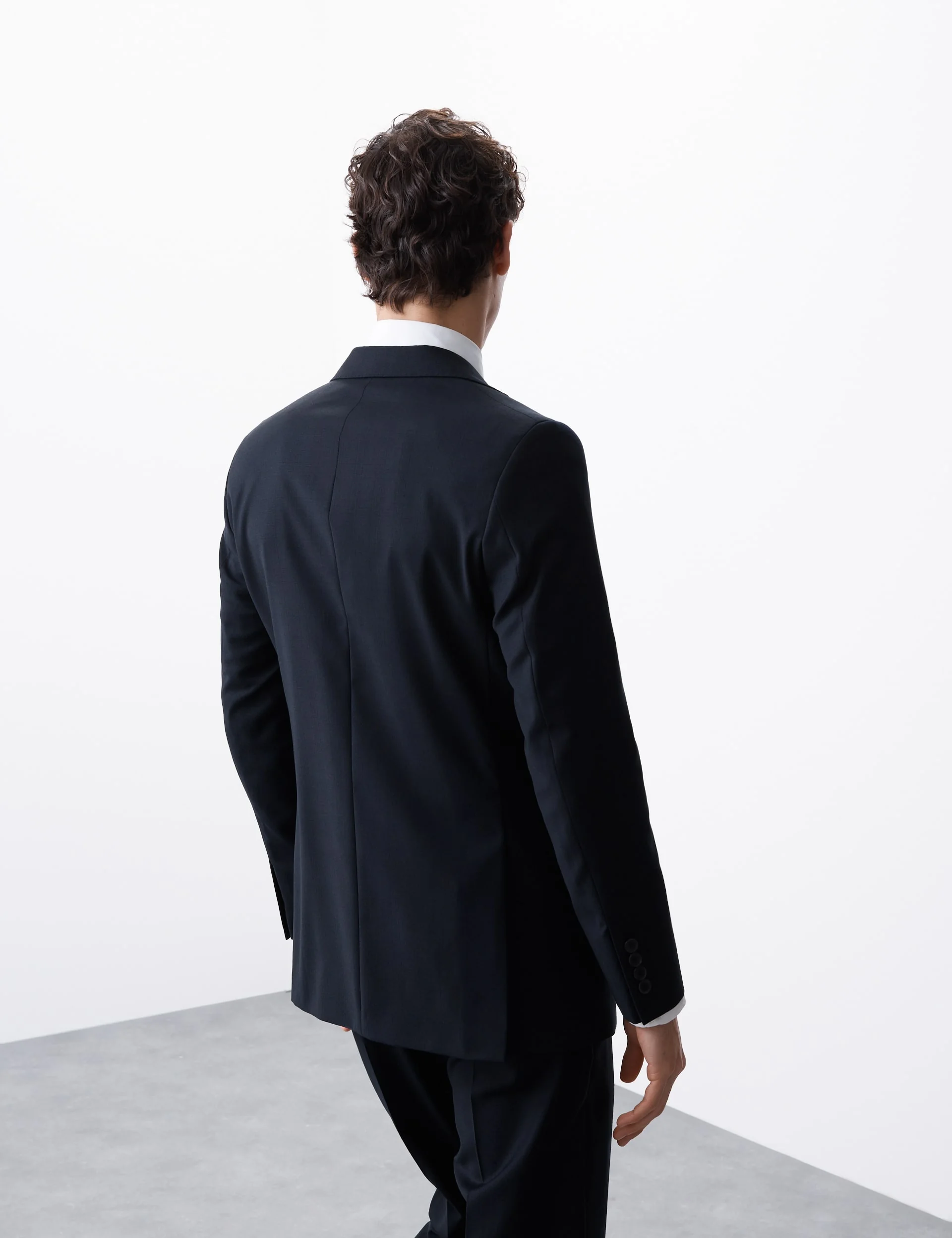 Tailored Fit Pure Wool Check Suit Jacket thumbnail 9