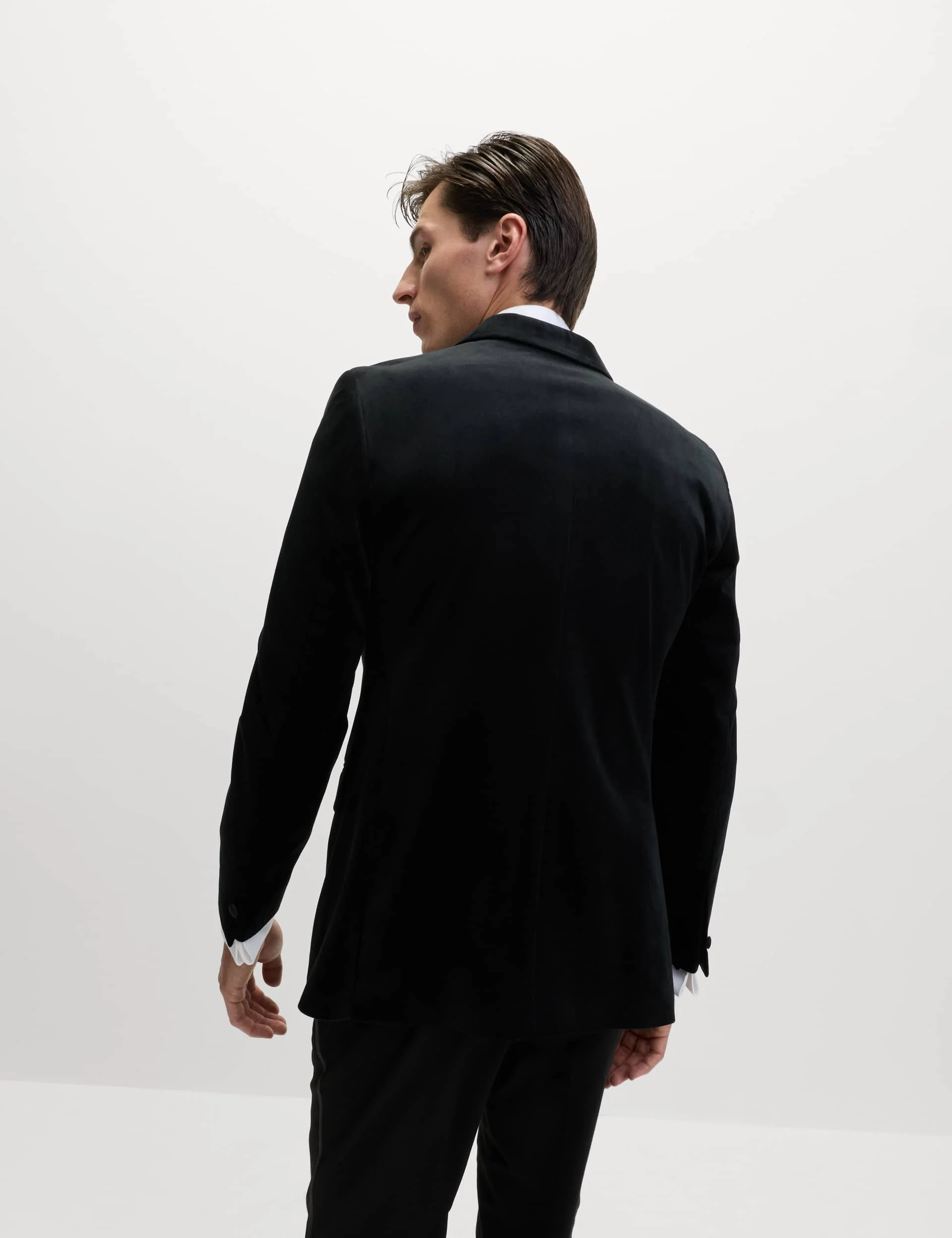 Tailored Fit Velvet Suit Jacket thumbnail 5