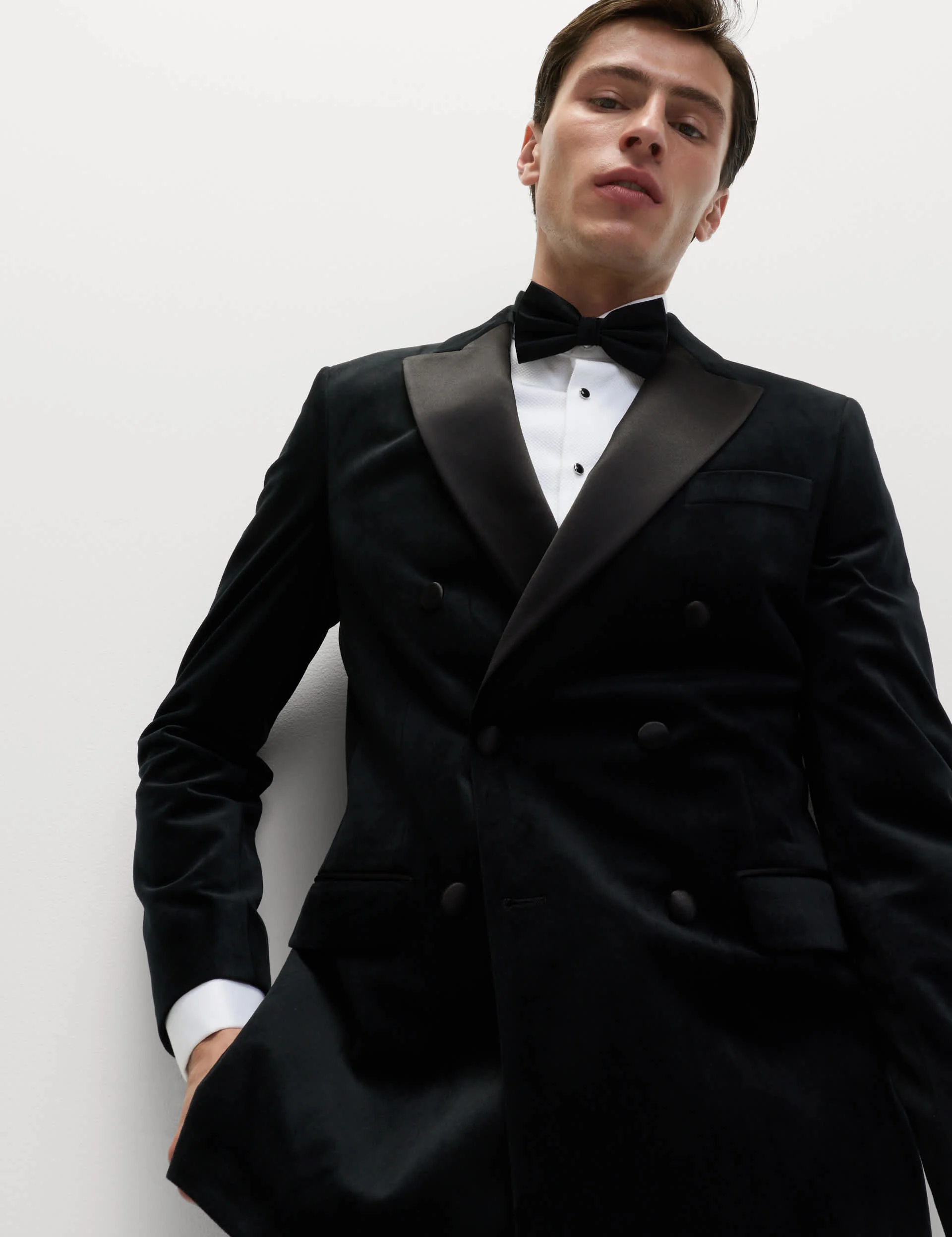 Tailored Fit Velvet Suit Jacket thumbnail 6