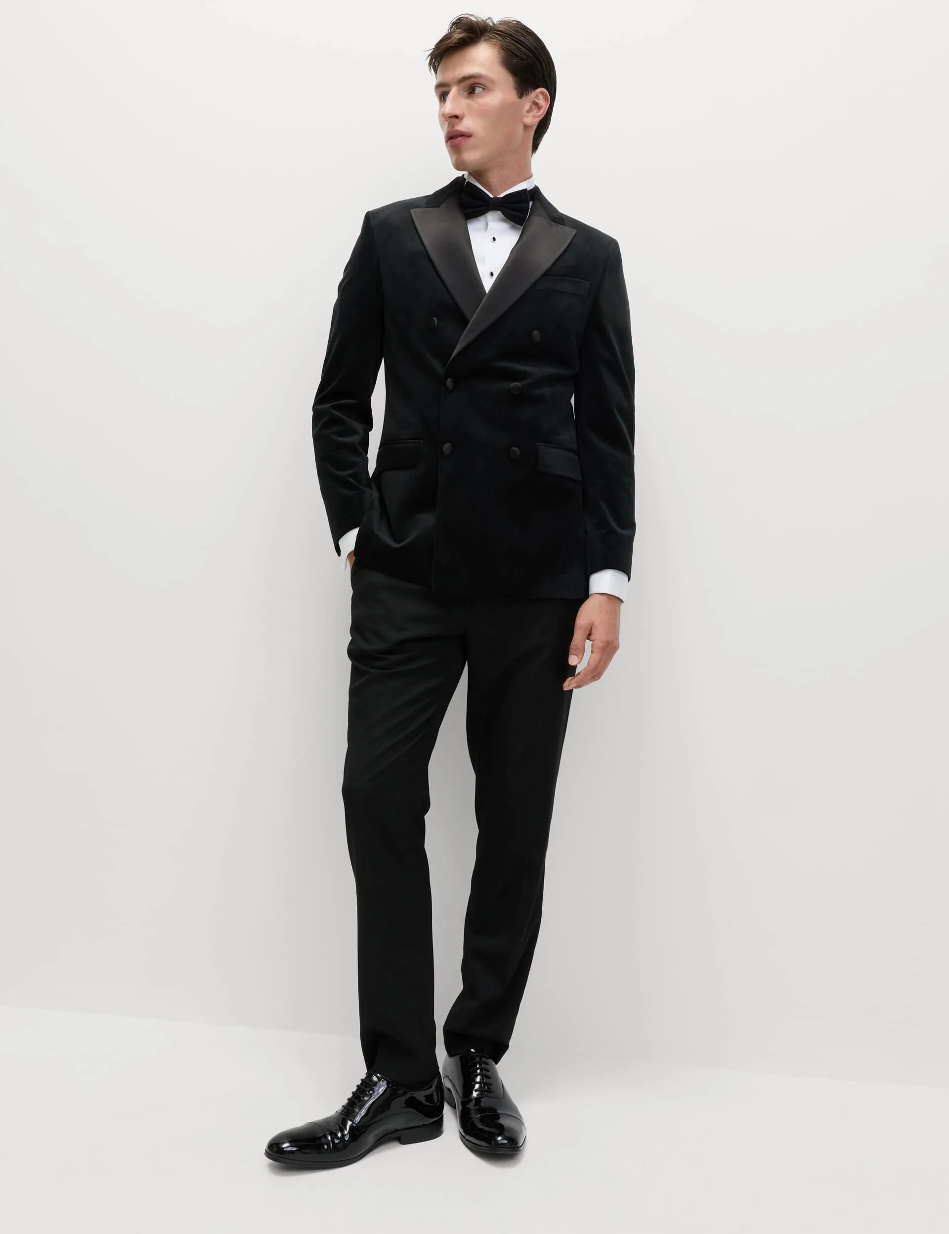 Tailored Fit Velvet Suit Jacket thumbnail 7
