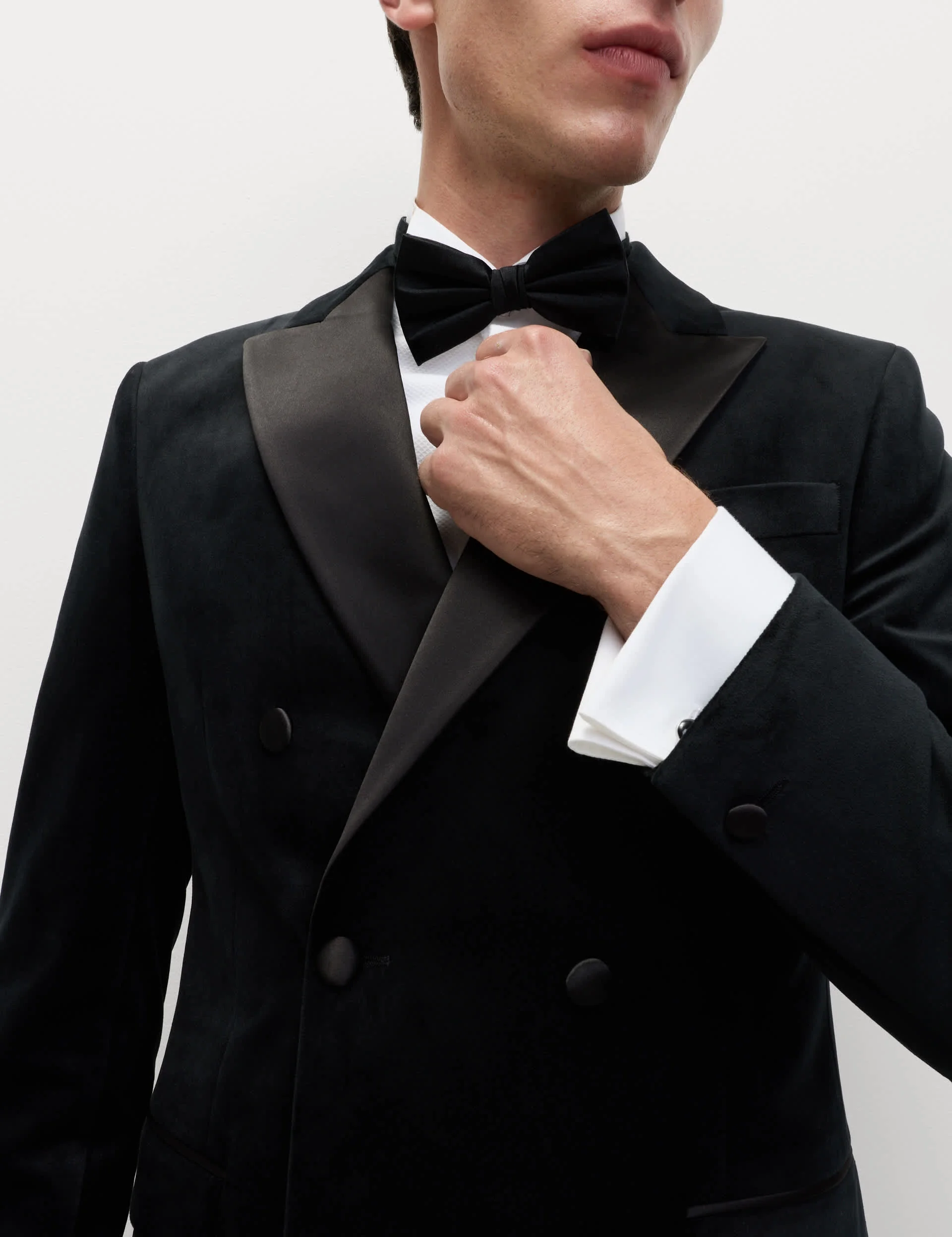 Tailored Fit Velvet Suit Jacket thumbnail 8