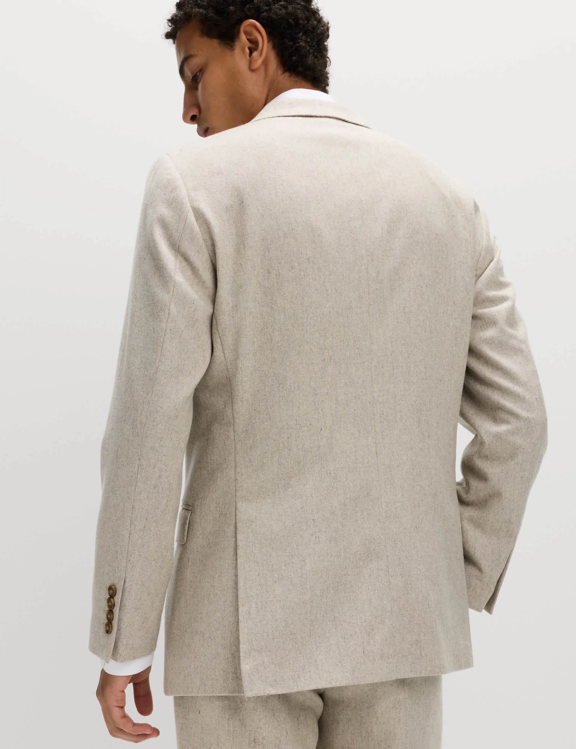 Tailored Fit Wool Rich Tweed Suit Jacket thumbnail 7