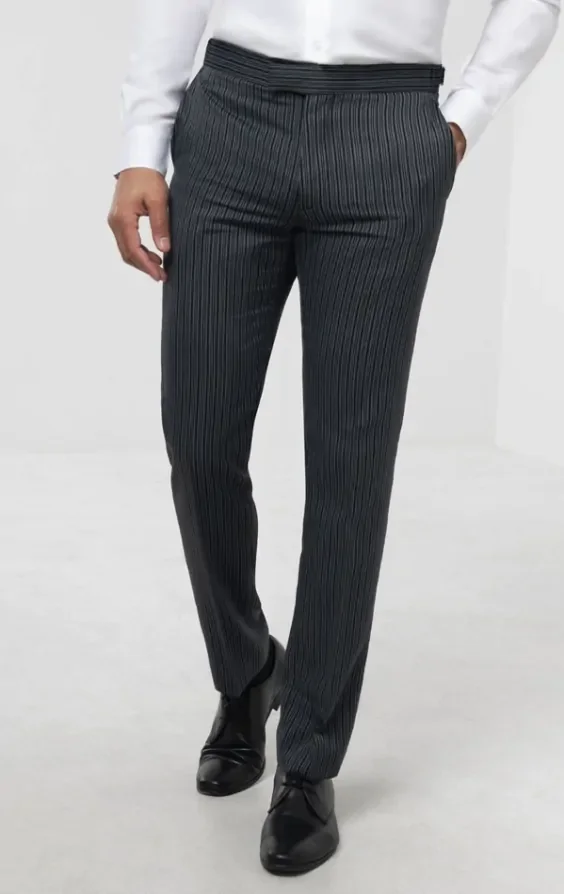 Black Slim Fit Morning Suit thumbnail 8