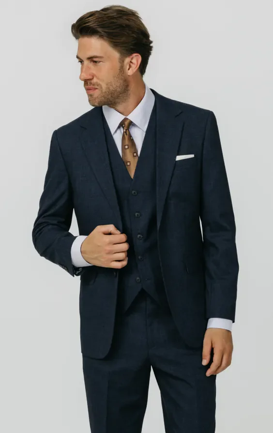 Blue Weave 3 Piece Suit thumbnail 2