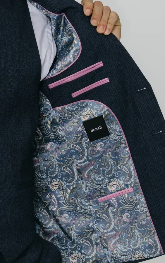 Blue Weave 3 Piece Suit thumbnail 6