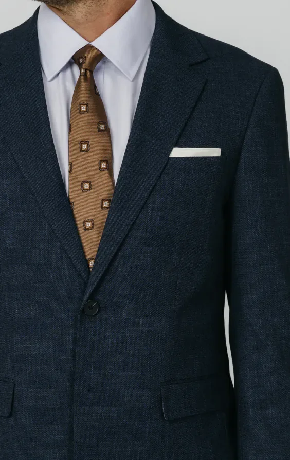 Blue Weave Suit Jacket thumbnail 5