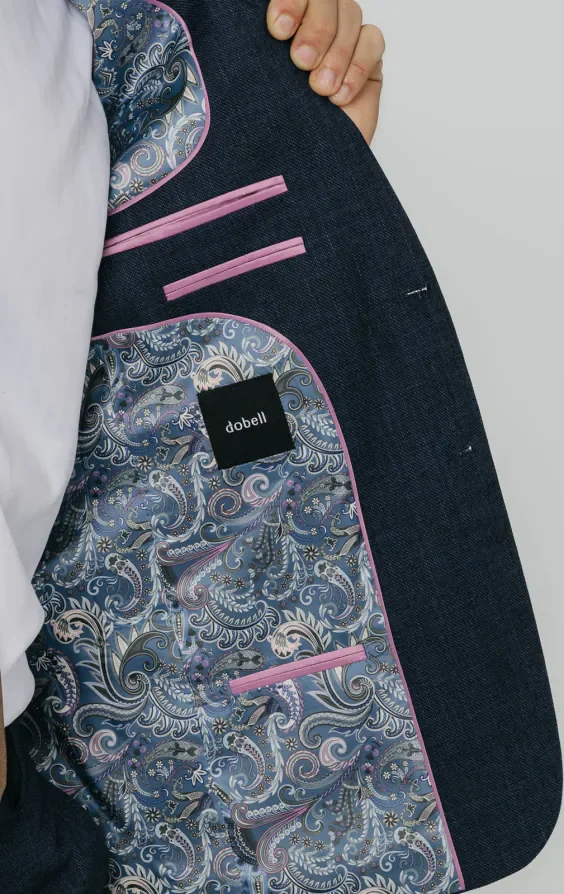 Blue Weave Suit thumbnail 6