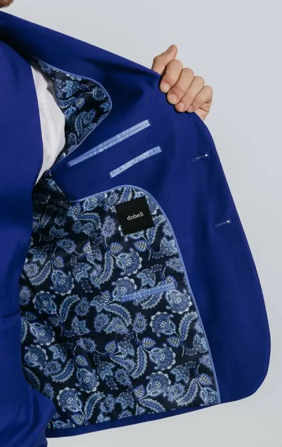 Bright Blue 3 Piece Suit thumbnail 7