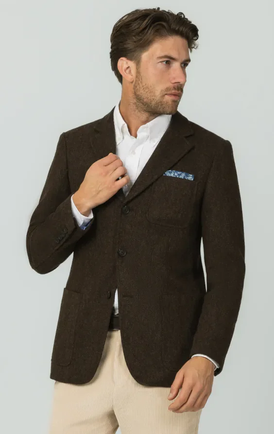 Brown Barleycorn Tweed Jacket thumbnail 2