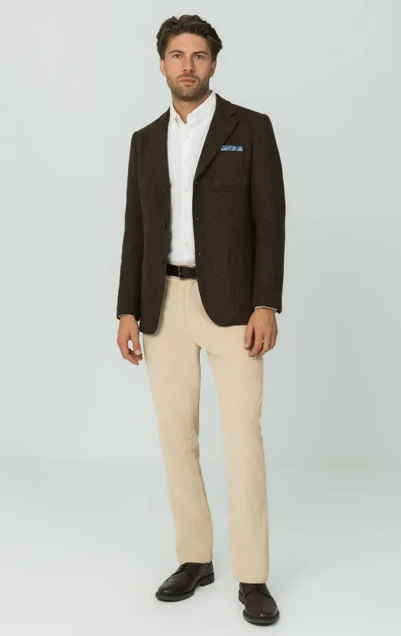 Brown Barleycorn Tweed Jacket thumbnail 3