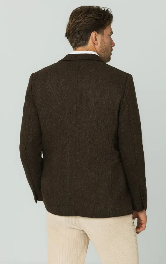 Brown Barleycorn Tweed Jacket thumbnail 7