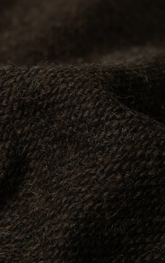 Brown Barleycorn Tweed Waistcoat with Patch Pockets thumbnail 6