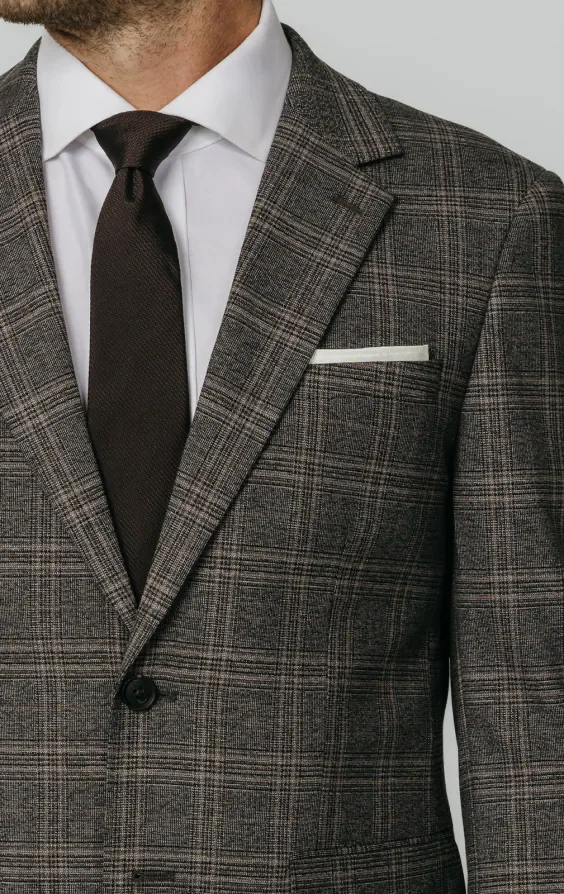 Brown Check Suit Jacket thumbnail 5