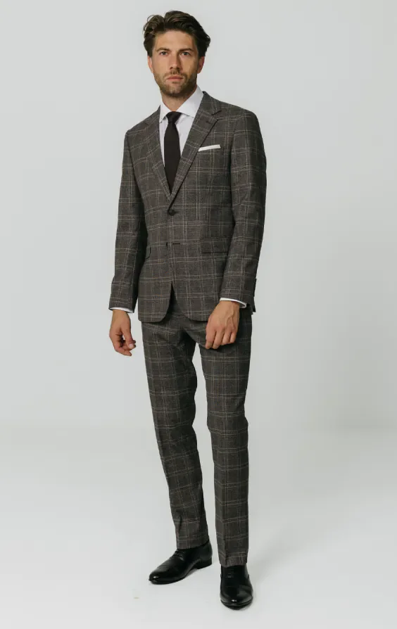 Brown Check Suit thumbnail 3