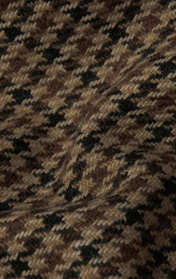 Brown Houndstooth Tweed Jacket thumbnail 8